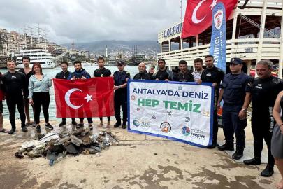 Alanya'da deniz temizliği