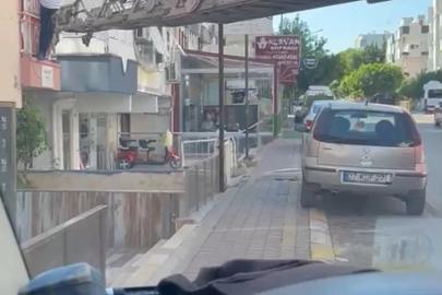 Balkon demirinde mahsur kaldı, itfaiye merdiveniyle kurtarıldı