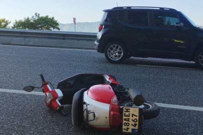 Muğla’da devrilen motosikletin sürücüsü öldü