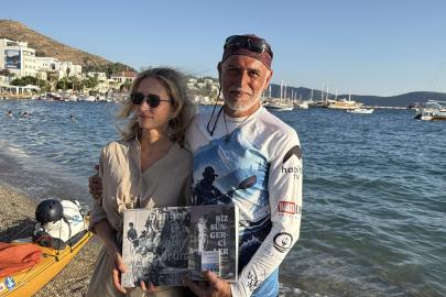 İstanbul’dan kanoyla çıktığı Türkiye yolculuğunda 83 gün sonra Bodrum’a ulaştı