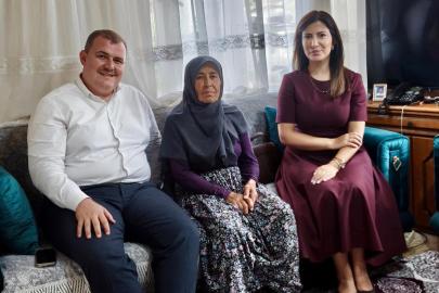 Kaymakam Yılmazer ve eşinden şehit ailelerine ziyaret